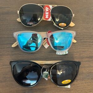 Pugs Bamboo Sunglasses - 3 Different Styles